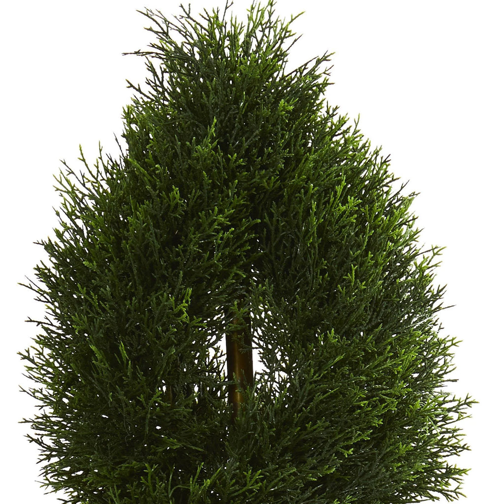 Black Wash Artificial Topiary Tree in Planter L521