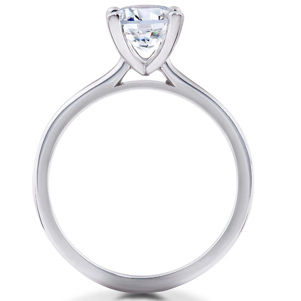 14k White Gold Engagement Ring P841