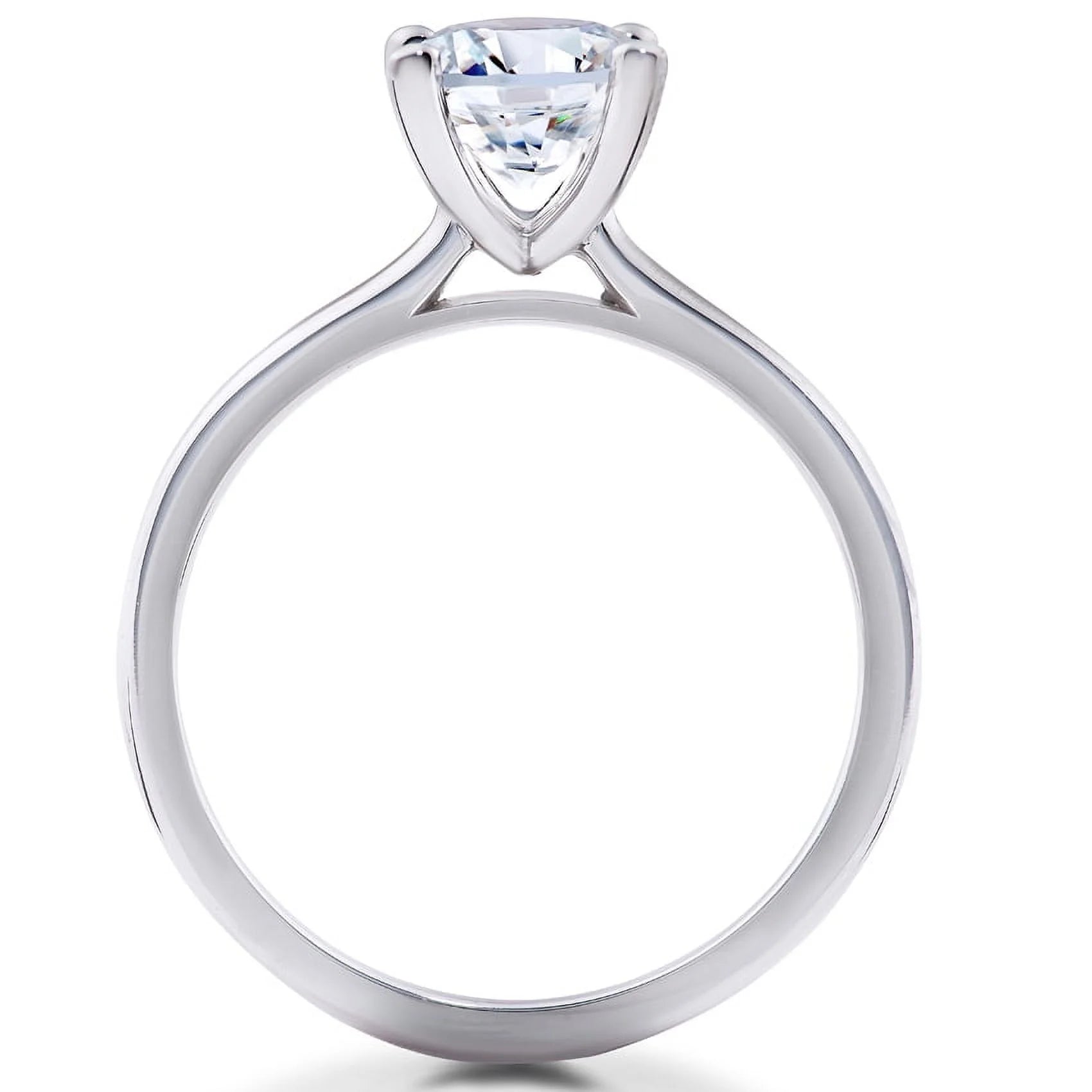14k White Gold Engagement Ring P841