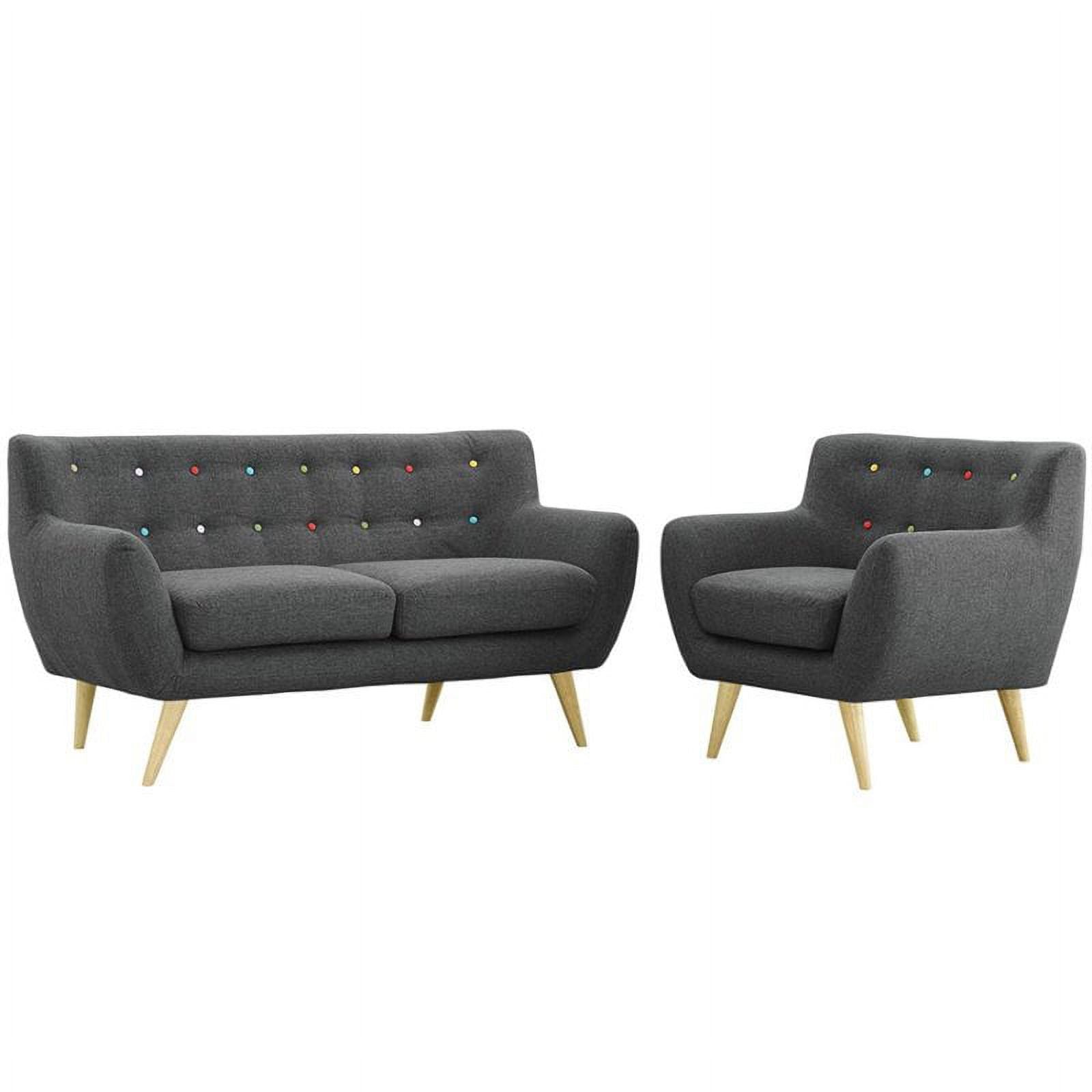 2 Piece Gray Sofa Set B26457