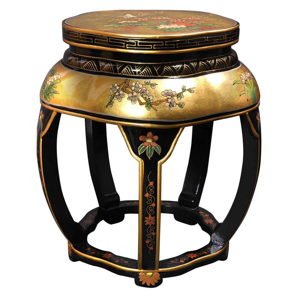 Lacquer Blossom Stool Z49105