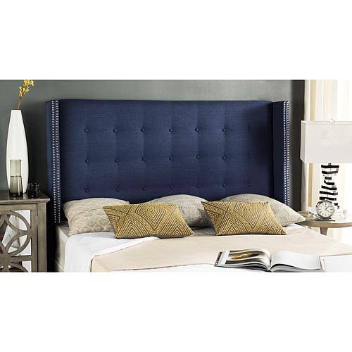 Queen Linen Tufted Winged Headboard O21519