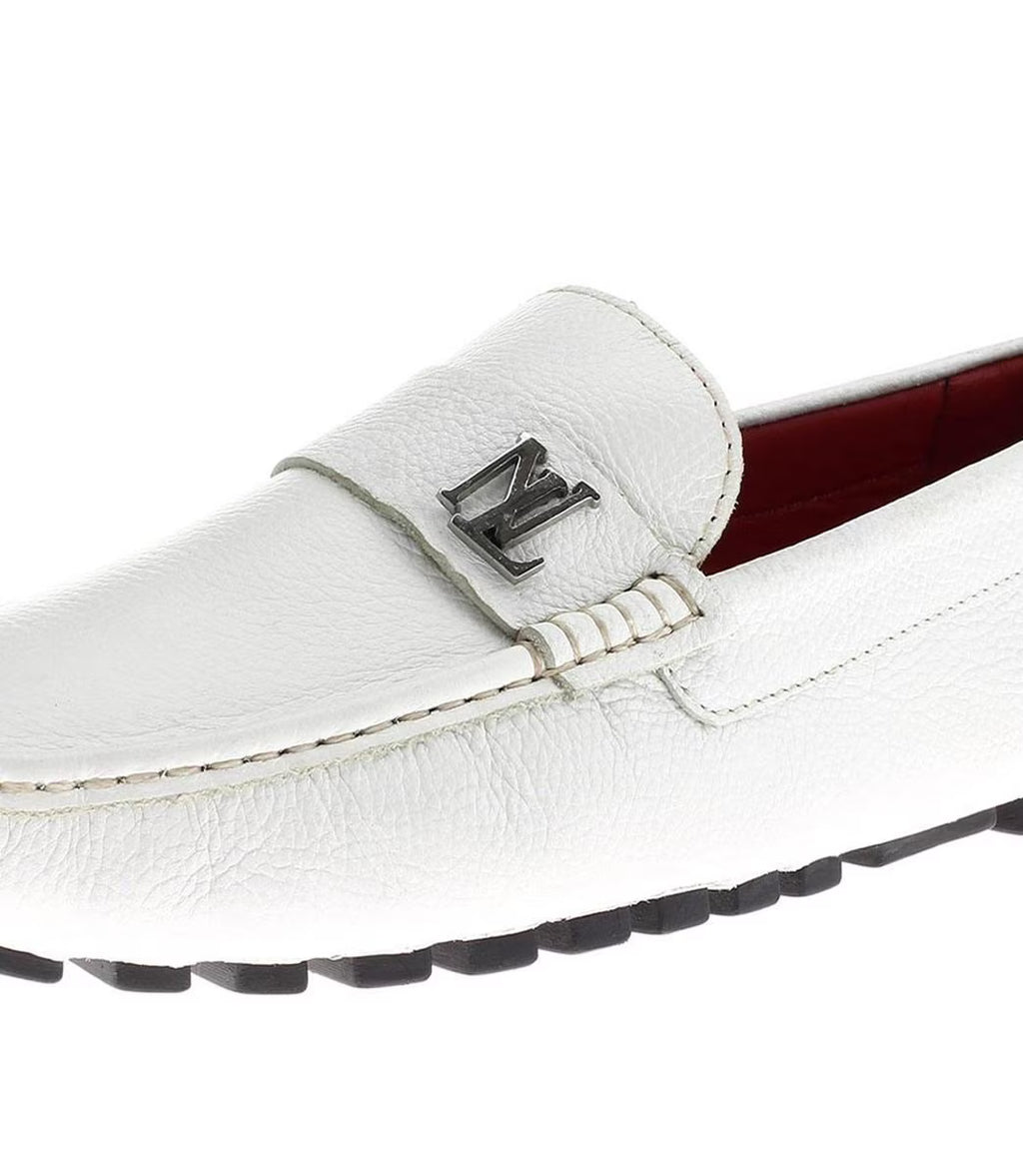 White Leather Comfort Shoes U2420