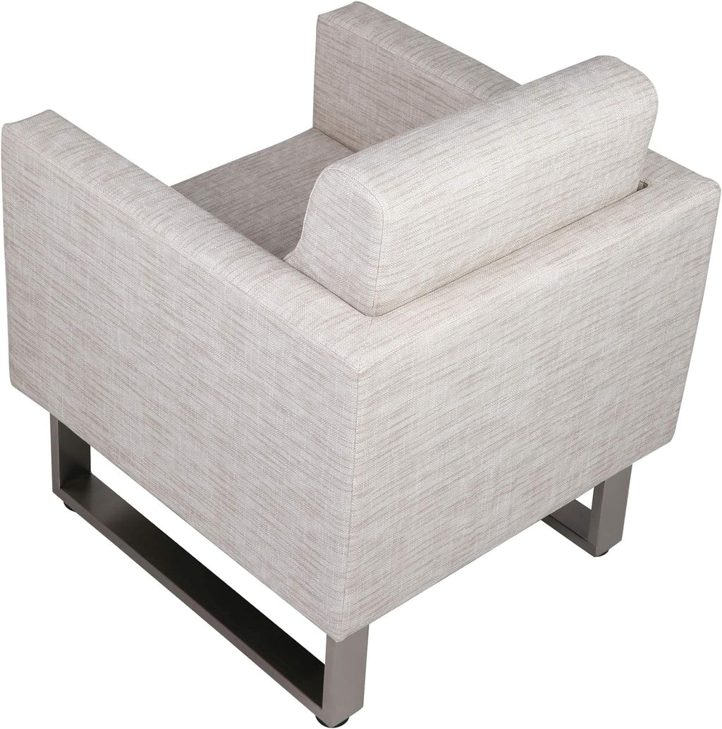 White PU Leather Club Sofa Set Of 2 C50326