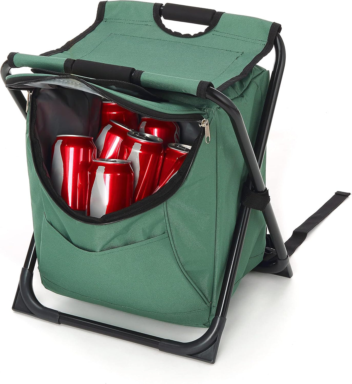 3-in-1 Compact Camp Chair with Insulated Cooler Y59255