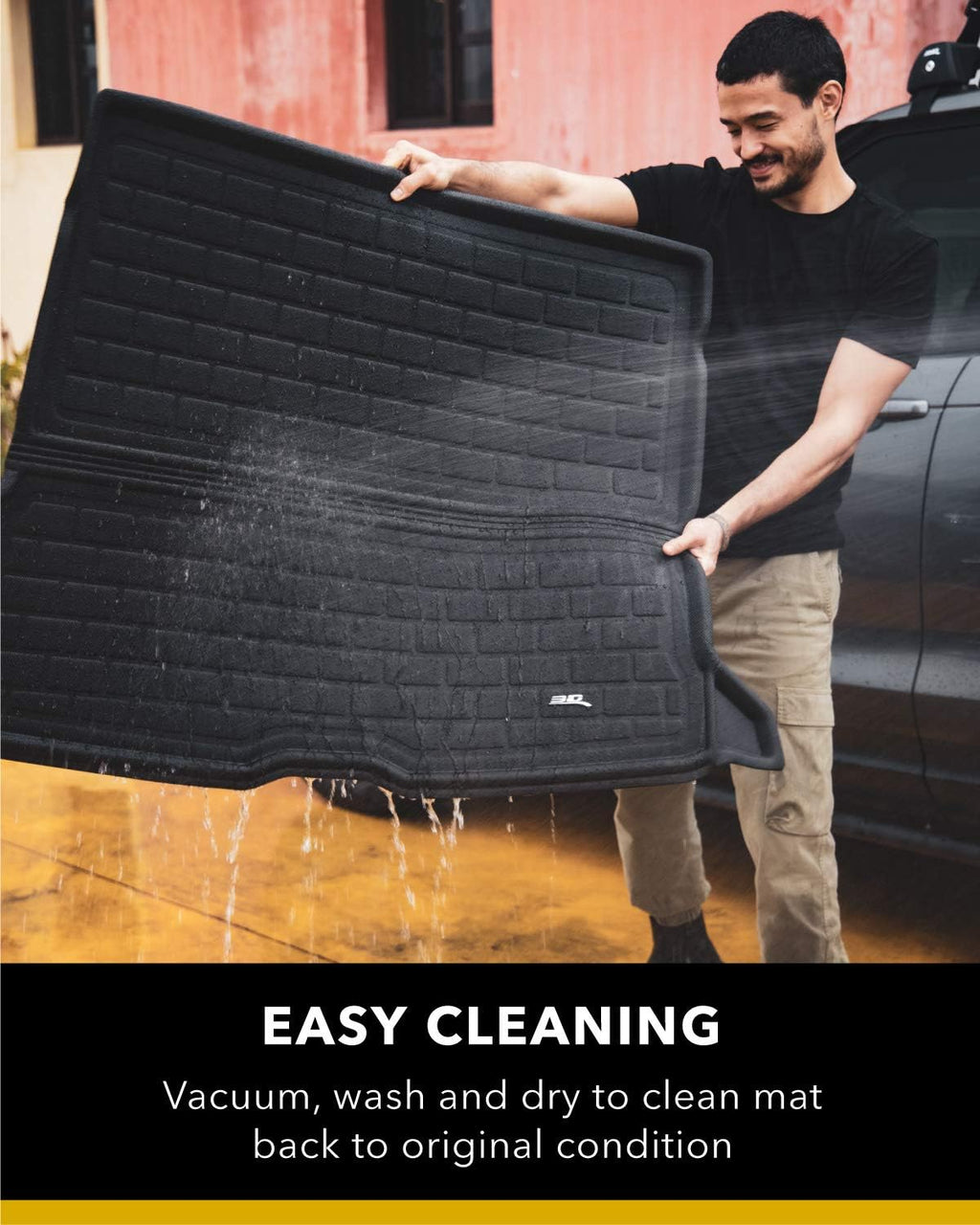 All-Weather Rear Trunk Well Mat for Tesla Model Y 7-Seat 2021 Custom Fit Cargo Liner C73973