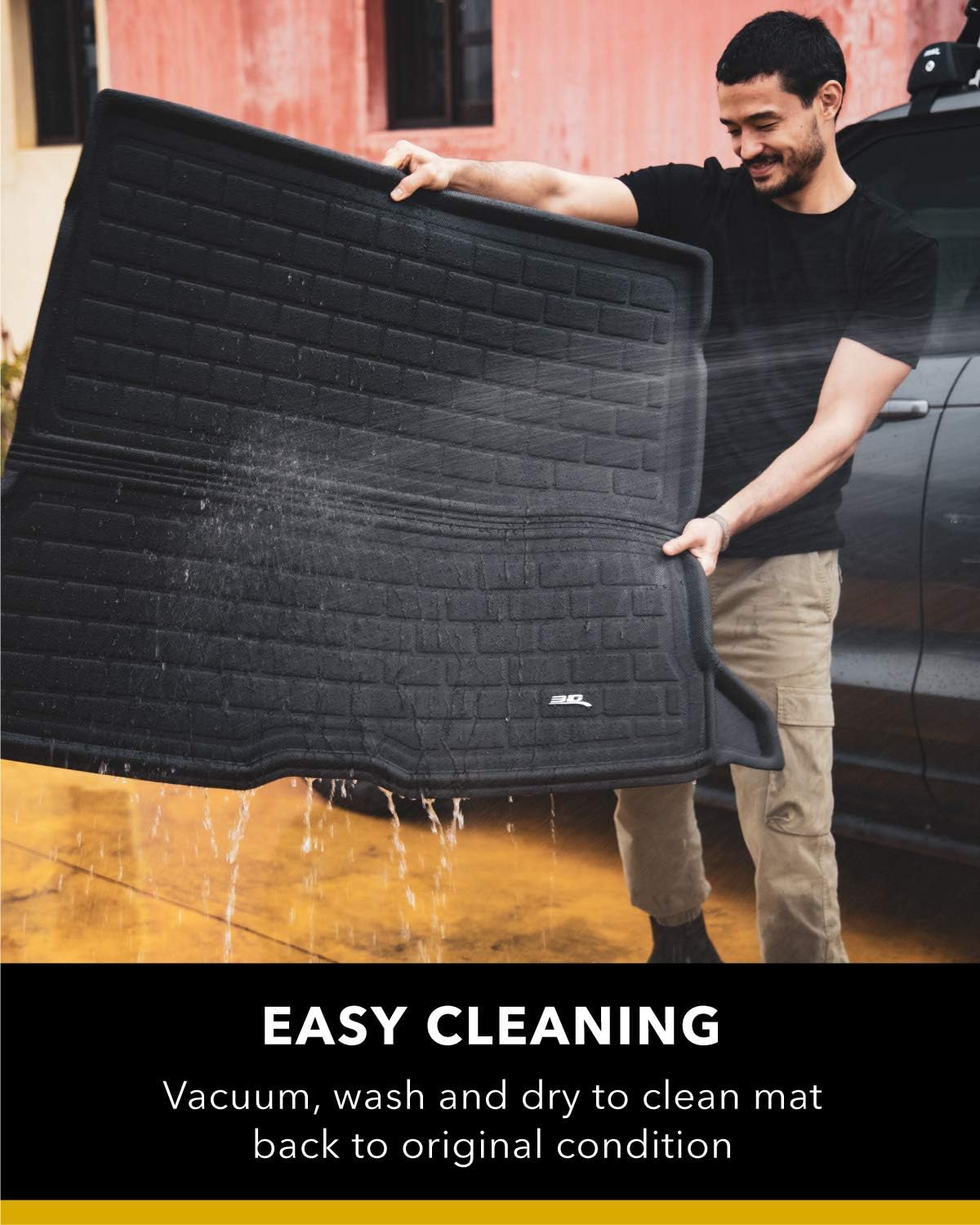 All-Weather Rear Trunk Well Mat for Tesla Model Y 7-Seat 2021 Custom Fit Cargo Liner C73973