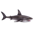 Realistic Great White Shark Wildlife Figurine (Dark Gray) I259