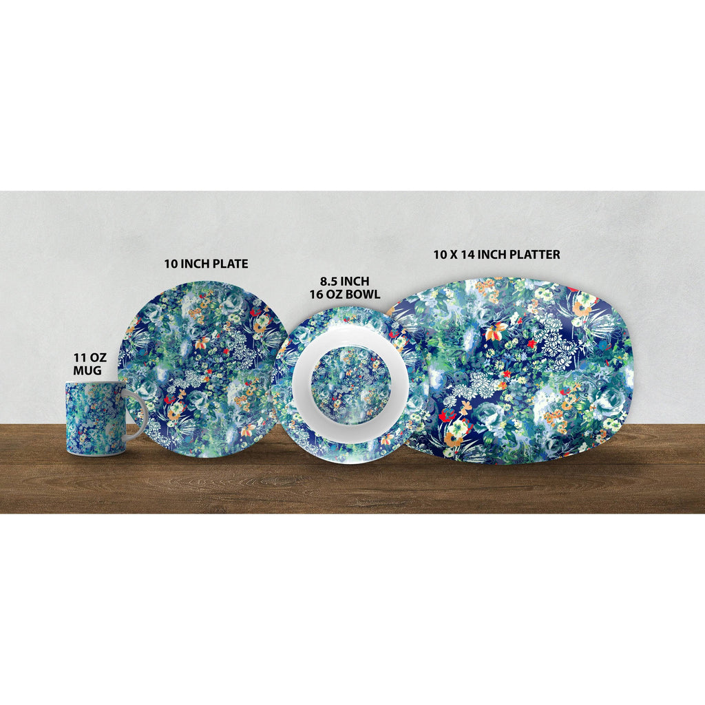 Gray Orange Thermosaf Dinner Set K509026