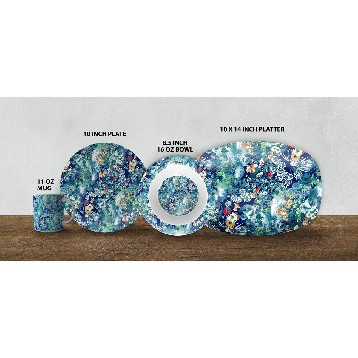 Gray Orange Thermosaf Dinner Set K509026