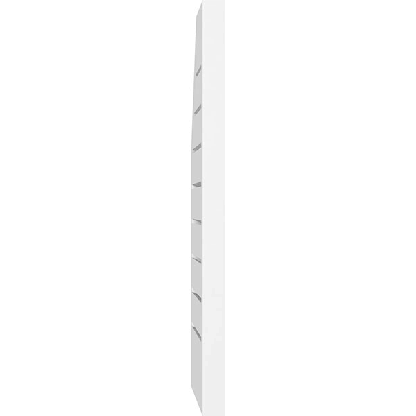 Half Octagon Top Right Surface Mount PVC Gable Vent Q482