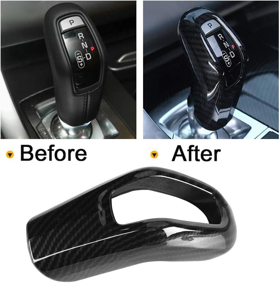 Carbon Fiber Car Gear Shift Knob Cover Trim Y300