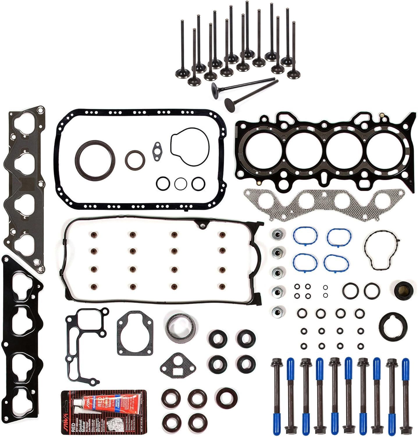 Full Gasket Set Head Bolts Intake Exhaust Valves R891