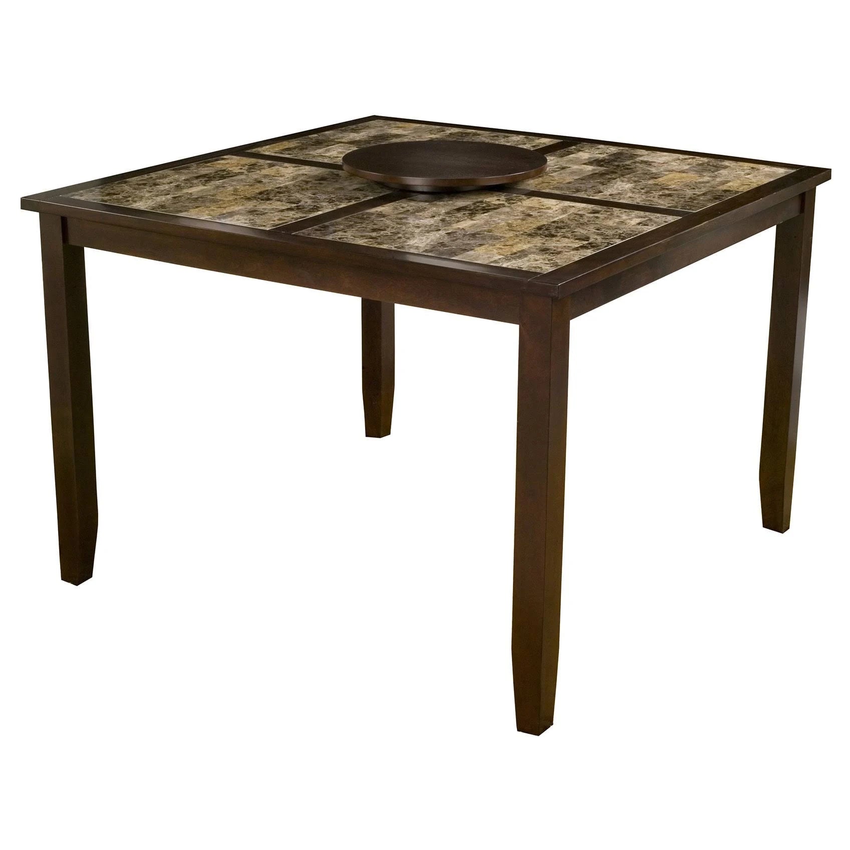 Espresso Faux Marble Pub Table M590