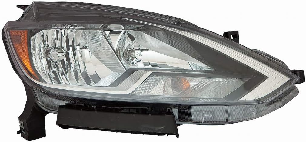 Headlight Assembly for Nissan Sentra 2016 2017 2018 Driver Side Halogen Black T43802