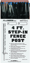 4' Step-In Fence Post, 50 Pack P277399