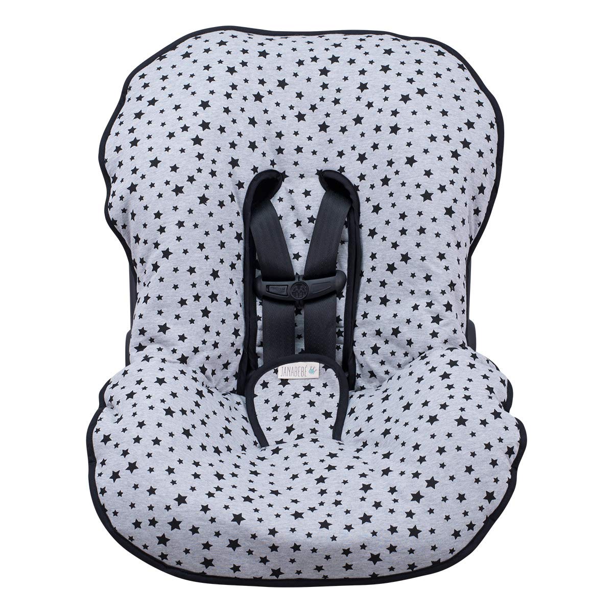 Universal Padded Cover Liner for Baby Car Seat Gr 0, 1 (Black Star) L9580