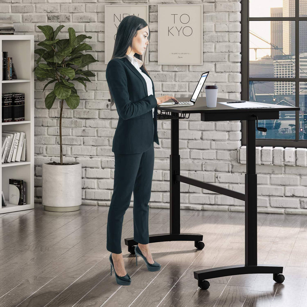 Adjustable Height Standing Desk, Black R4834