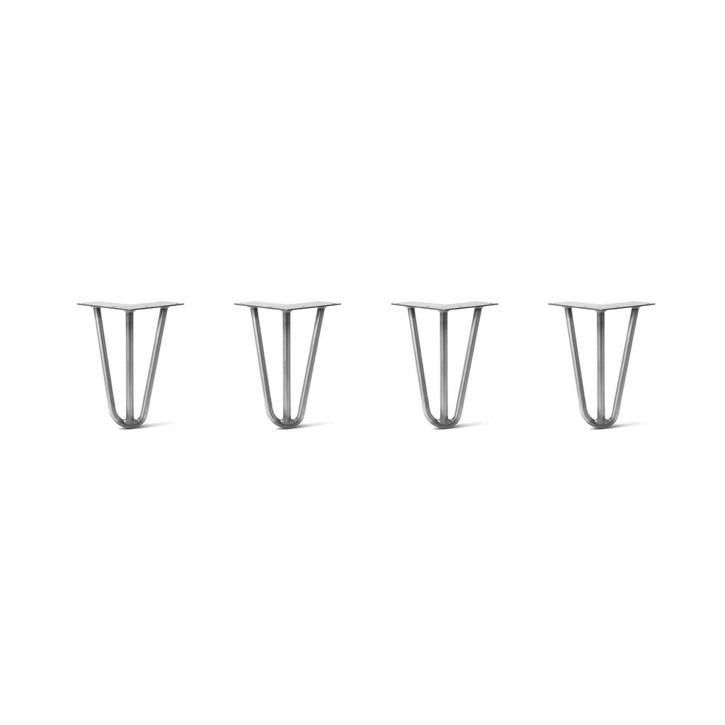 Raw Steel Hairpin Legs Set of 4 B872