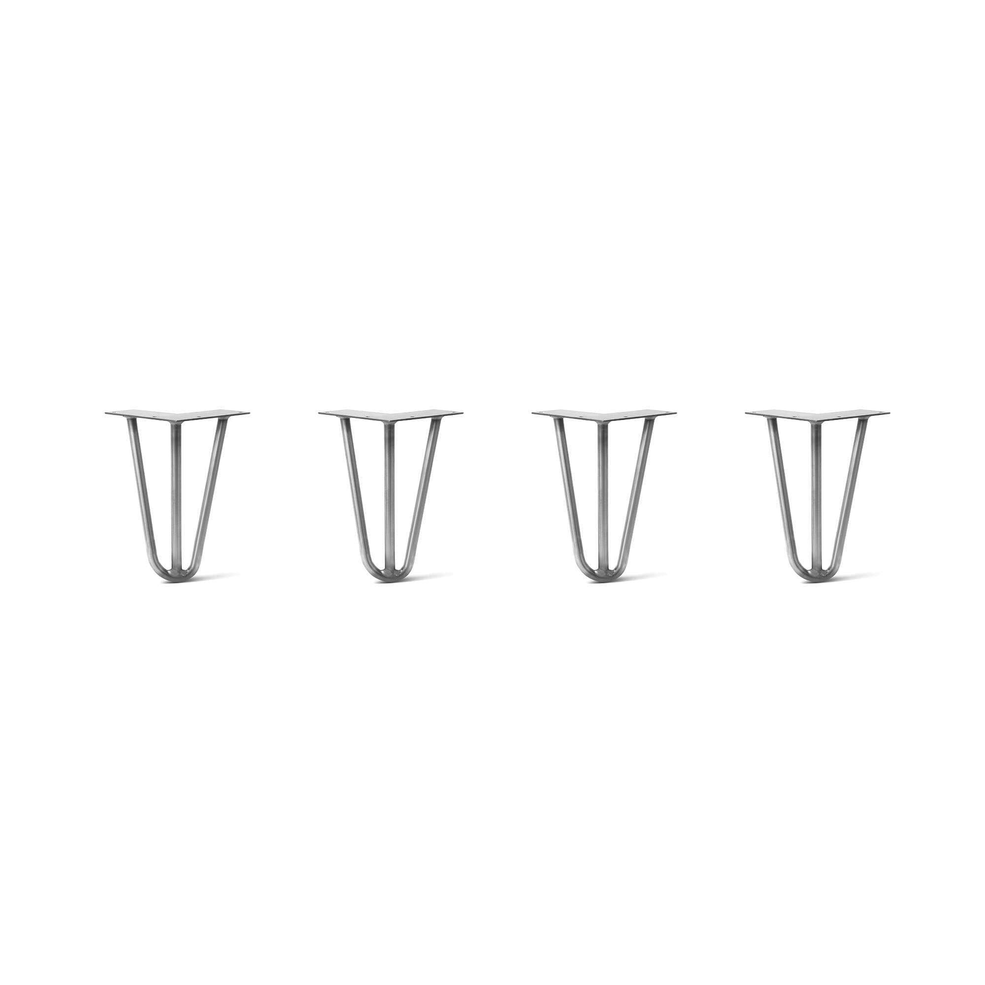 Raw Steel Hairpin Legs Set of 4 B872