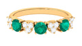 14K Yellow Gold Emerald Ring B380