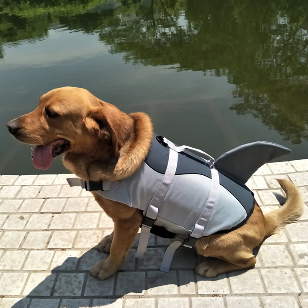 Dog Pet Shark Swimsuit Vest Safety Wear H406586