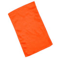 Orange Velour Hemmed Towel L124
