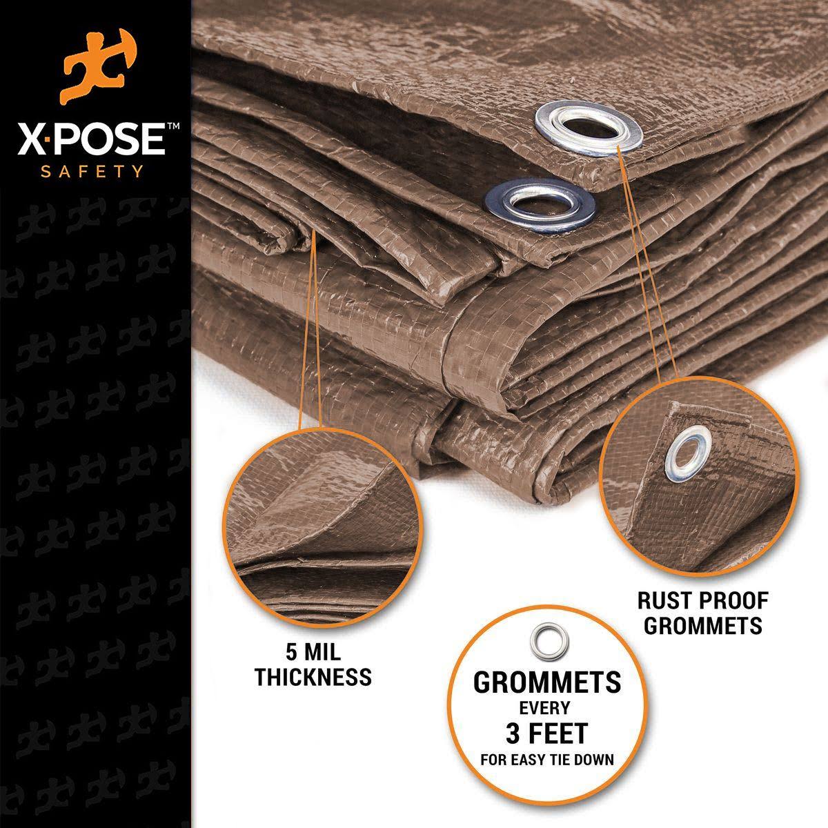 Brown Poly Tarps 24 x 36 - Case of 2 V391