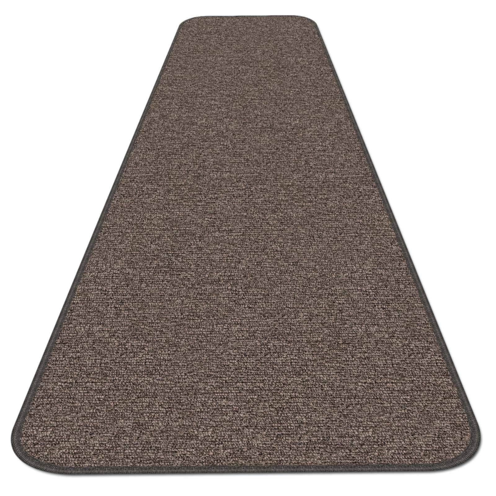 12 ft. x 48 in. Pebble Gray Skid-Resistant Carpet Runner Y7473