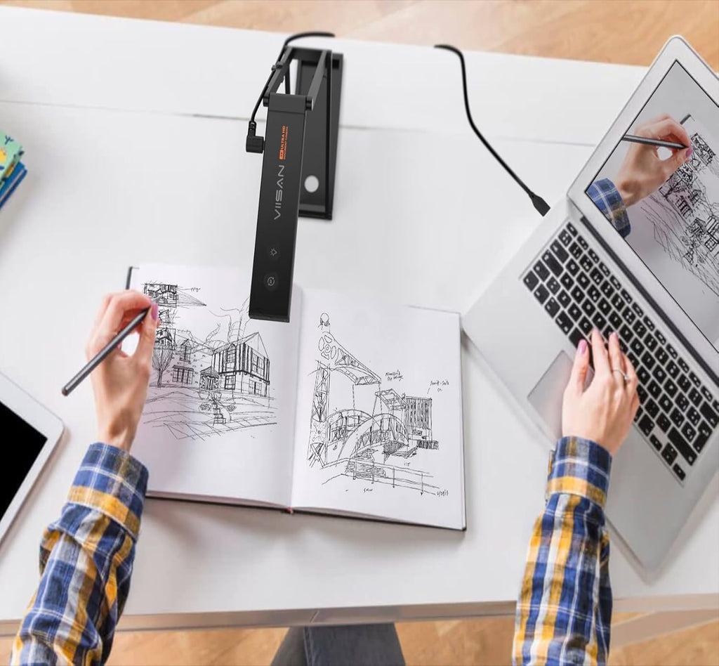 13MP 4K Document Camera with AF Lens, Built-in Mic & LED Light E783