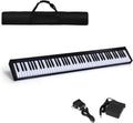 White 88-Key Portable Digital Piano with Semi Weighted Keys W1321