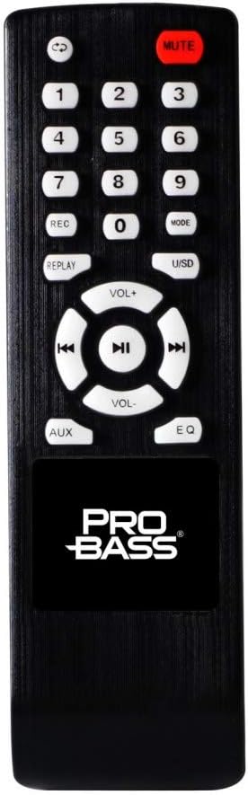 Portable Audio System with Rechargeable Battery, Bluetooth, Wireless Mic and Remote Control B90895