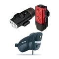 USB Combination Light Set with QuickClick Bike Seat Bag (Medium) J485708