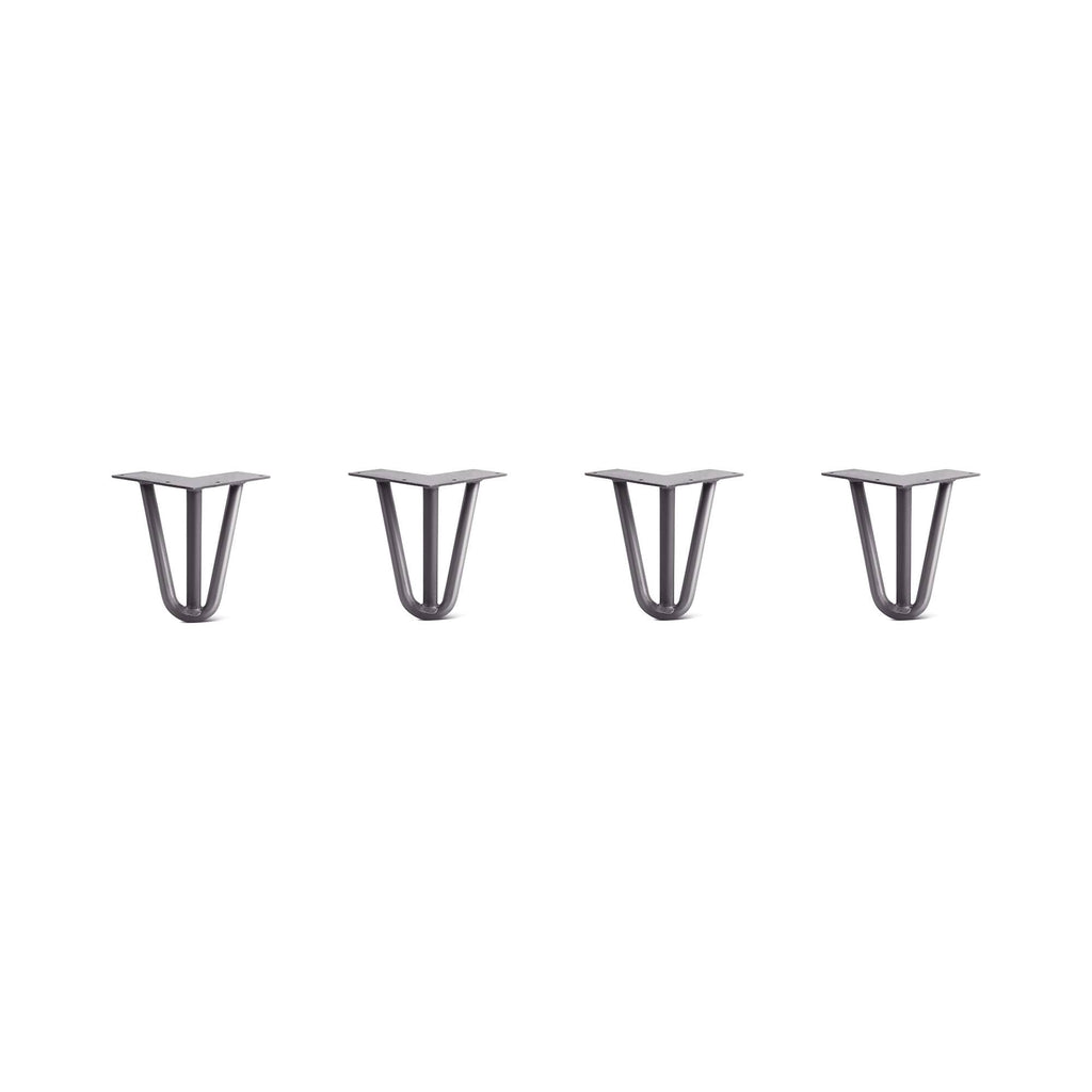 Raw Steel Hairpin Legs Set of 4 B872