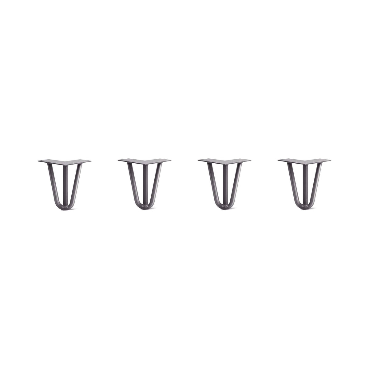 Raw Steel Hairpin Legs Set of 4 B872