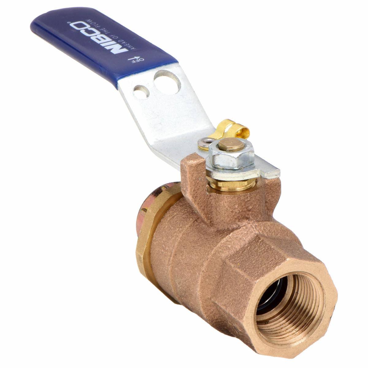 Bronze Ball Valve, FNPT x Hose Cap, 3/4 in N784