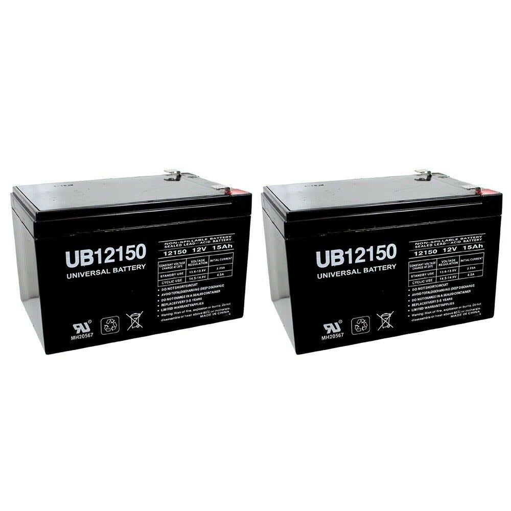 12V 15AH F2 Scooter Bike Battery 2 Pack P64736