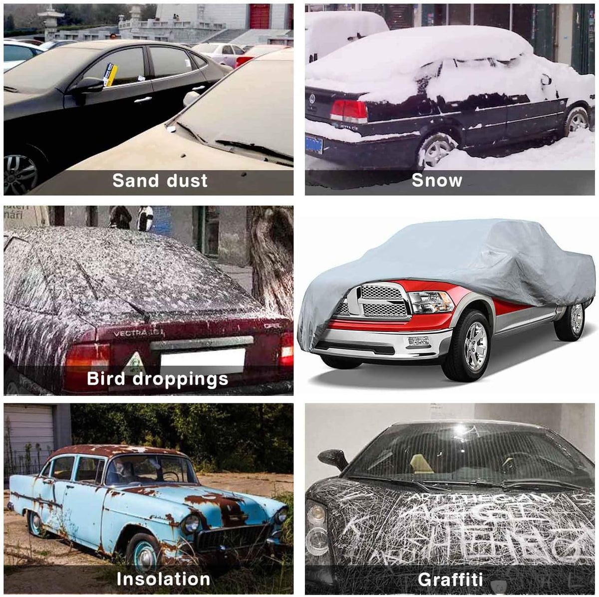 5 Layers Waterproof Breathable Truck Car Cover Q487460