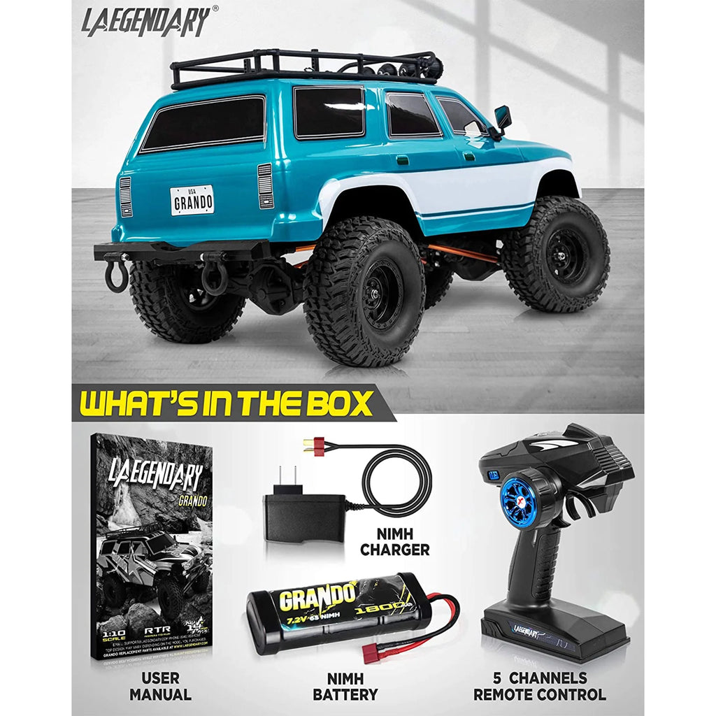 Blue-Green 1:10 Scale RTR RC Rock Crawler Q4096