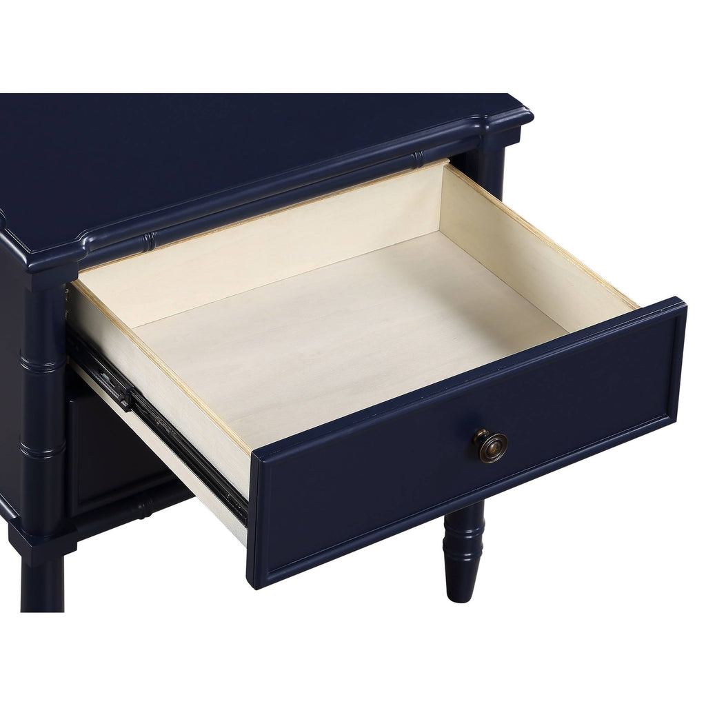 2-Drawer Bamboo Carved Nightstand T58254
