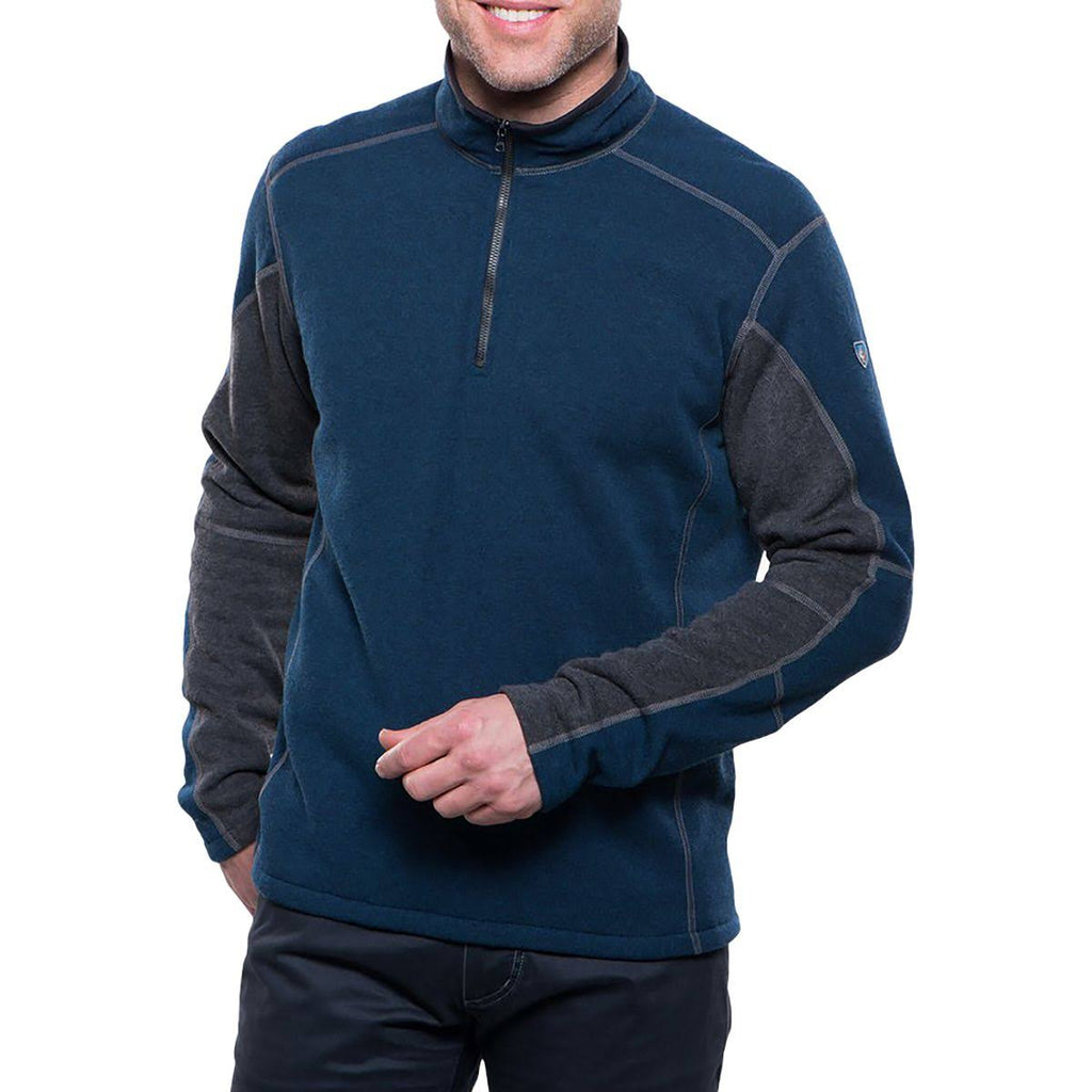 Men's 1/4 Zip Navy / Steel P55799