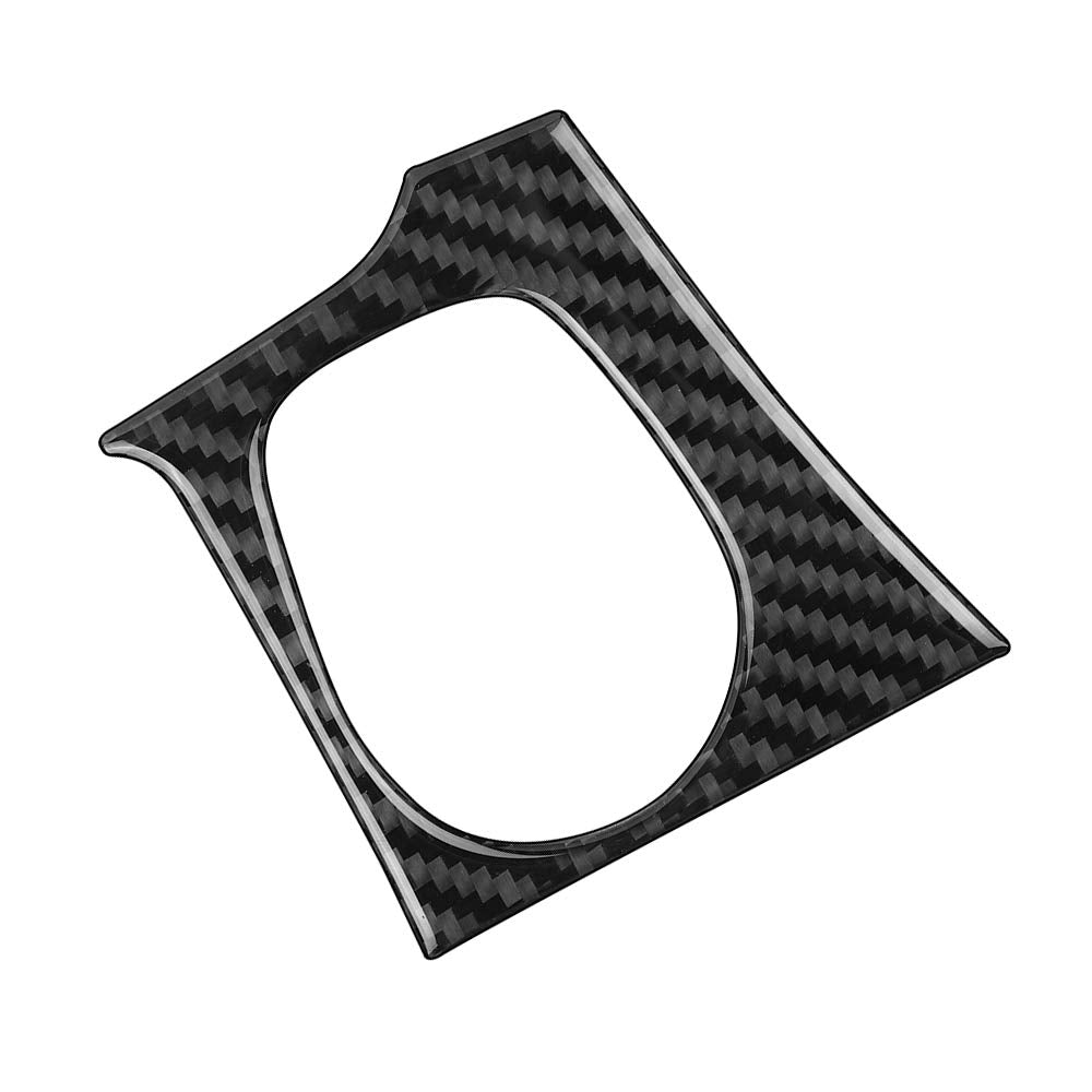 Carbon Fiber Start Stop Engine Ignition Frame Sticker (Black) K32053