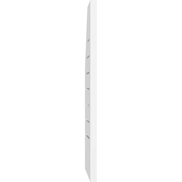 Half Octagon Top Right Surface Mount PVC Gable Vent Z77977