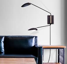 LED Wall Sconce Black / Satin Brass M356834