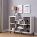 White Oak 6-Shelf Console Table V897