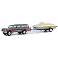 1/64 1987 Chevrolet Suburban K20 Silverado w/ Boat Trailer Hitch Tow Q5589