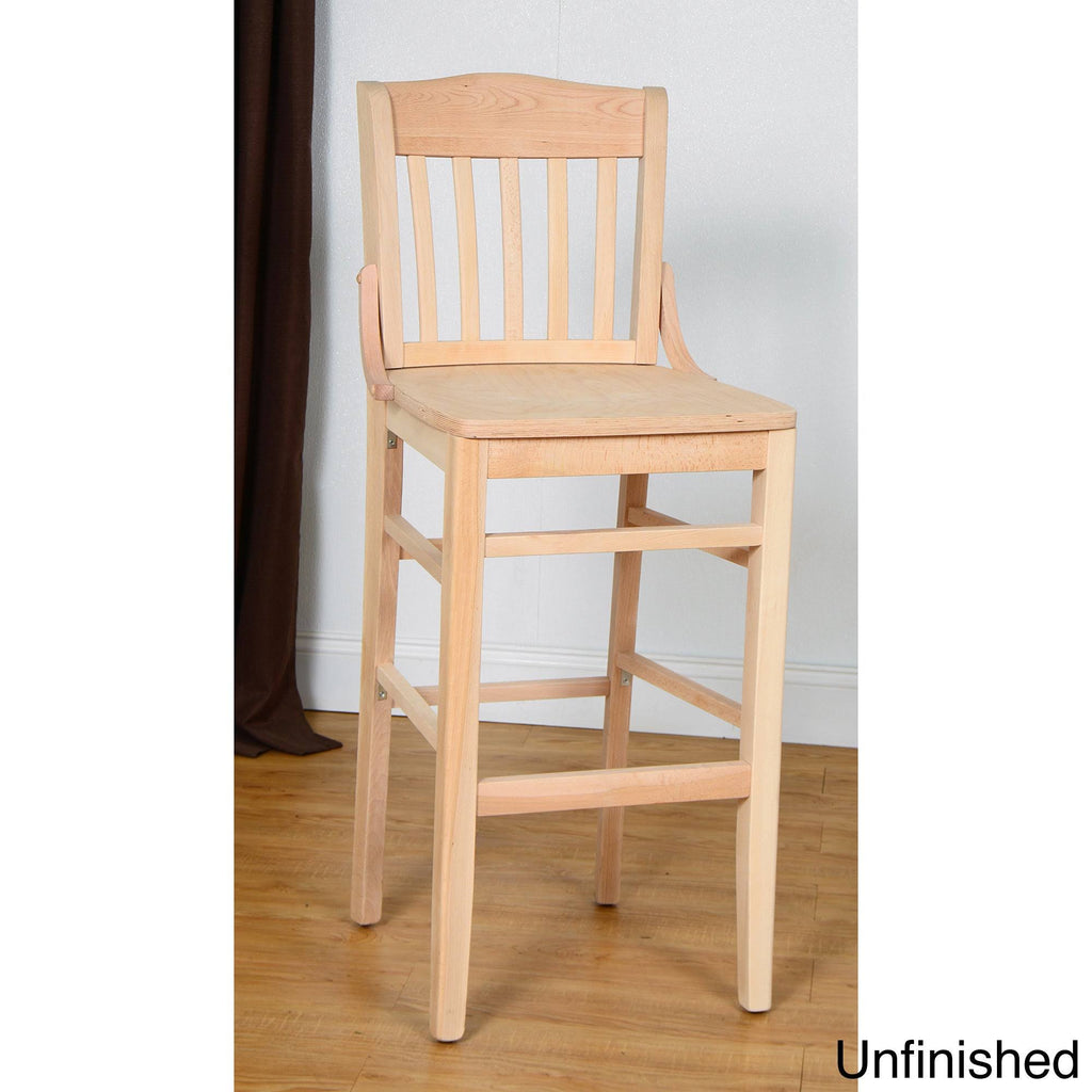 Black Wooden Bar Stool U5133