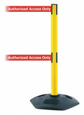 Yellow Barrier Post with Belt W8637