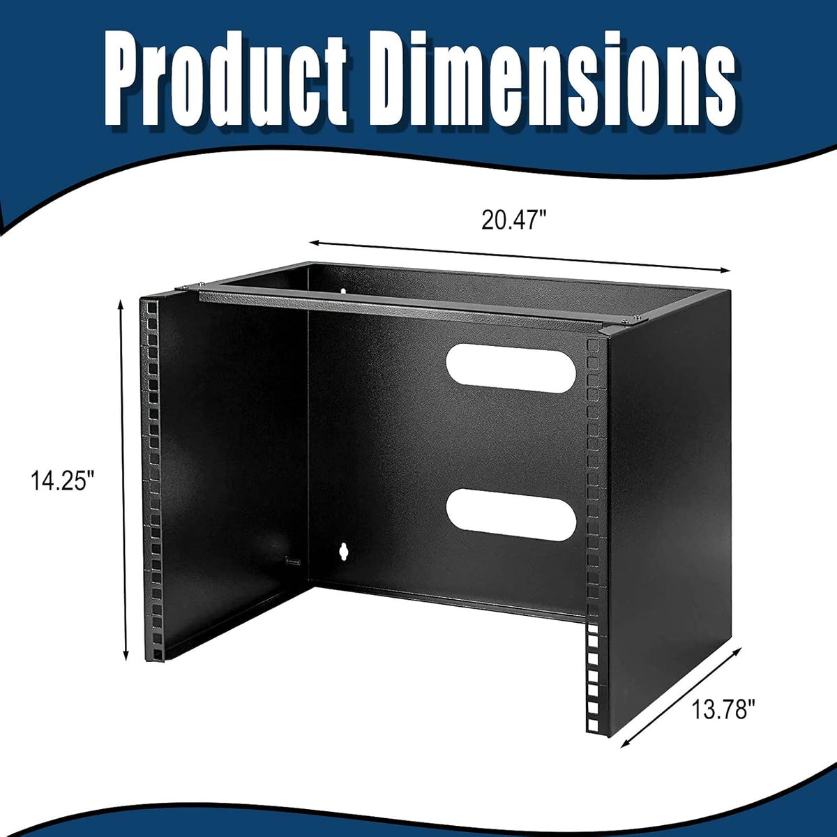 Wall Mounted Distribution Frame 12 inches Deep 19 inches Capacity 80 pounds W852531