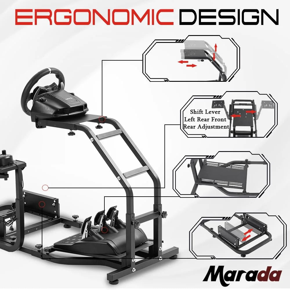 Adjustable Racing Simulator Cockpit R218